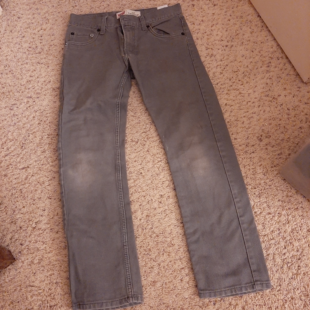 Boys grey Levi jeans